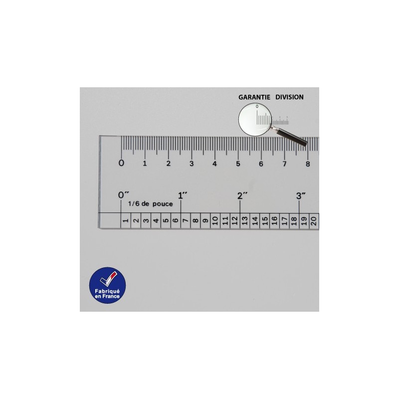 Régle 60 Cm Et Pouce 16 Ep 4mm